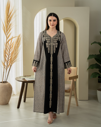 ZR742 - جلابية ذوق راقٍ بإطلالة محتشمة