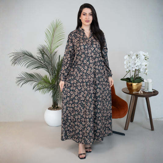 Elegant winter jalabiya with a distinctive modern design - DB228