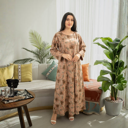 Elegant winter jalabiya with a distinctive modern design - 4592