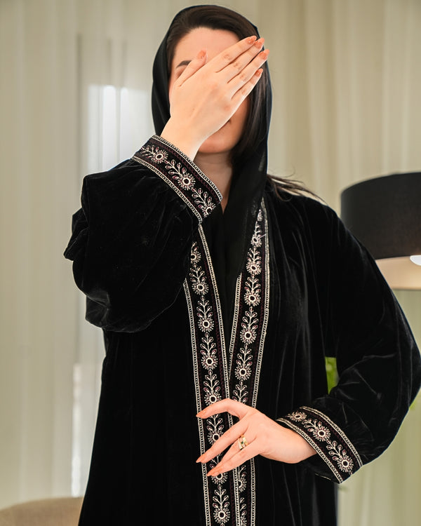 Winter Classic Abaya with Modern Cut – Timeless Modest Style By Bint Al Bilad - AB010