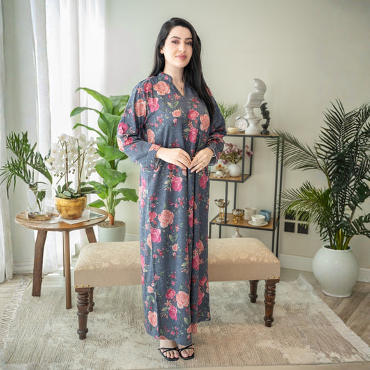 Elegant winter jalabiya with a distinctive modern design - DB224