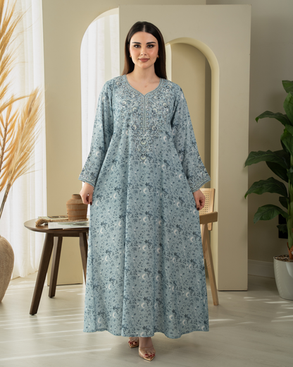 ZR745 - جلابية ذوق راقٍ بإطلالة محتشمة