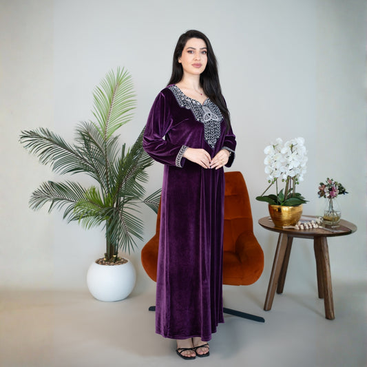 Elegant winter jalabiya with a distinctive modern design - DB211