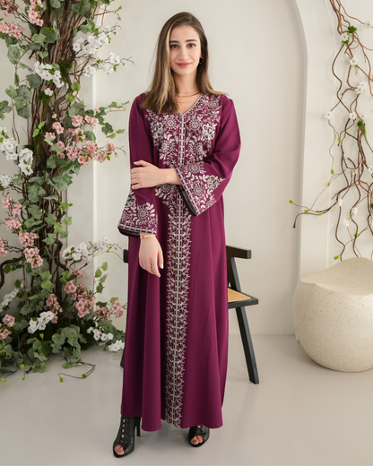 ZR719 - جلابية ذوق راقٍ بإطلالة محتشمة