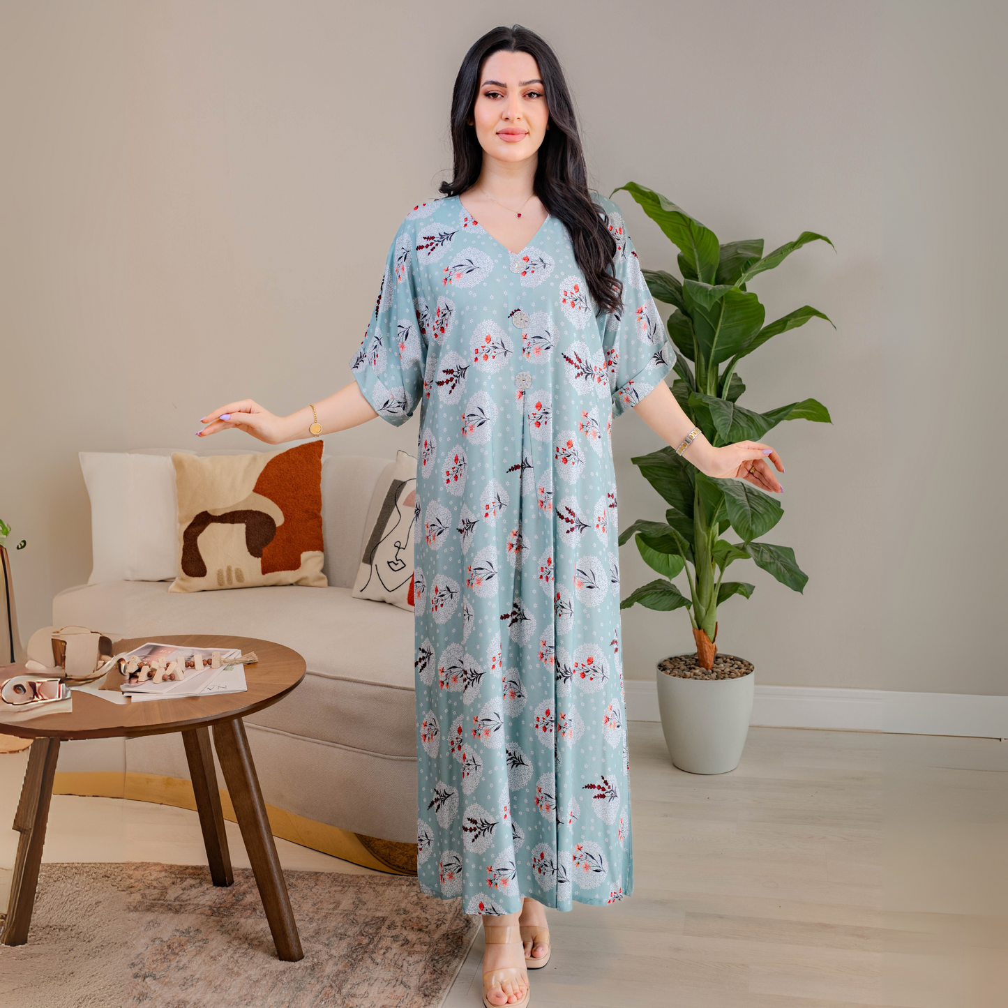 Bint Al-Bilad New Summer Collection 2025 | Stylish Jalabiyas & Kaftans - 4495