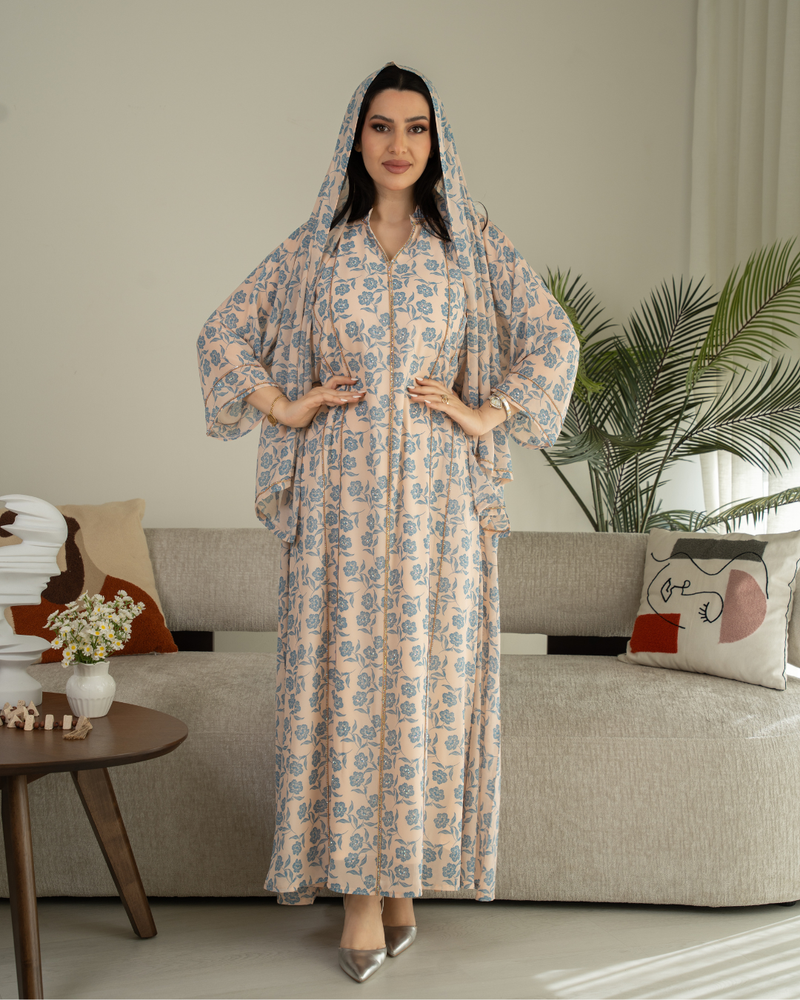 4578 - جلابية ذوق راقٍ بإطلالة محتشمة