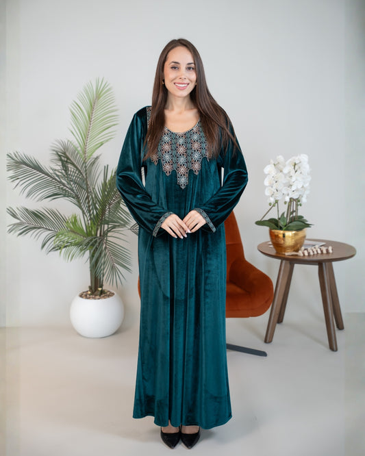 Elegant winter jalabiya with a distinctive modern design - DB220