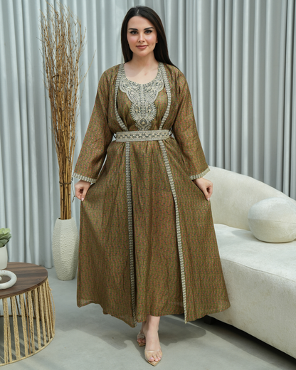 ZR663 - جلابية ذوق راقٍ بإطلالة محتشمة