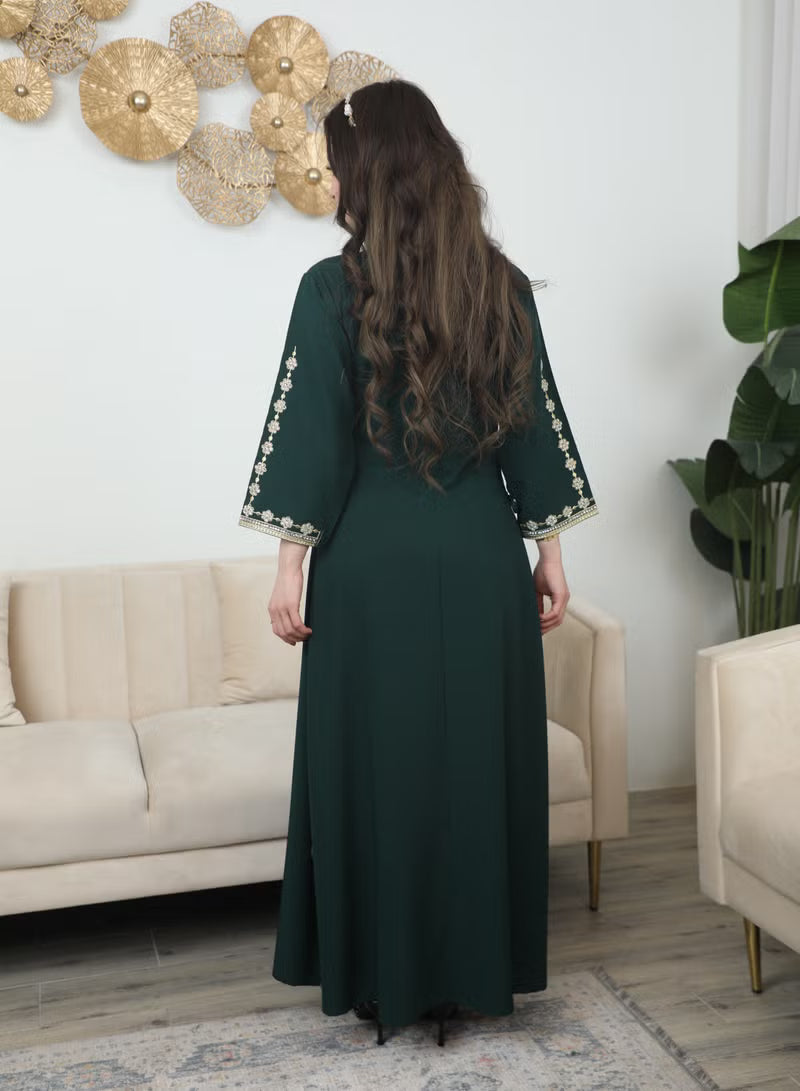 BintAlBilad Saudi Summer Jalabiya For Women New Collection Luxury Designs - 3913