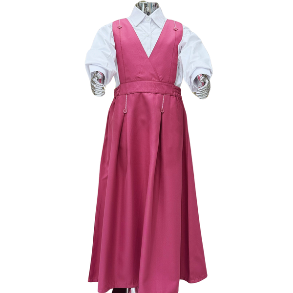 Saudi Girls’ School Uniform – Pink Jumper with White Shirt (Style - five)