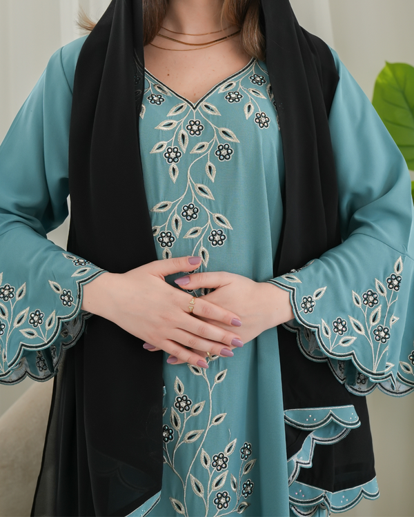 ZR734 - جلابية ذوق راقٍ بإطلالة محتشمة