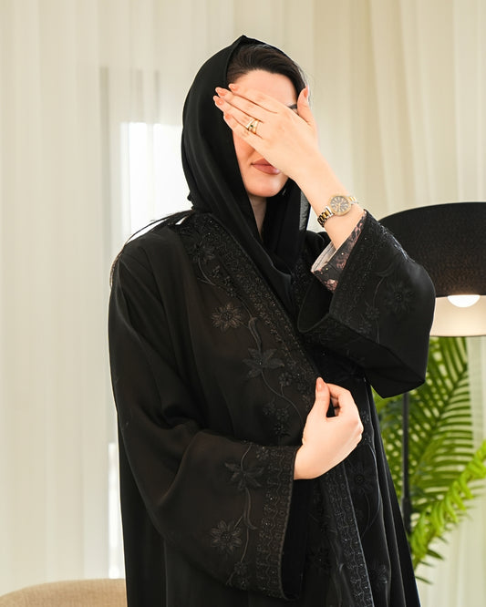 Classic Abaya with Modern Cut – Timeless Modest Style By Bint Al Bilad - AB002