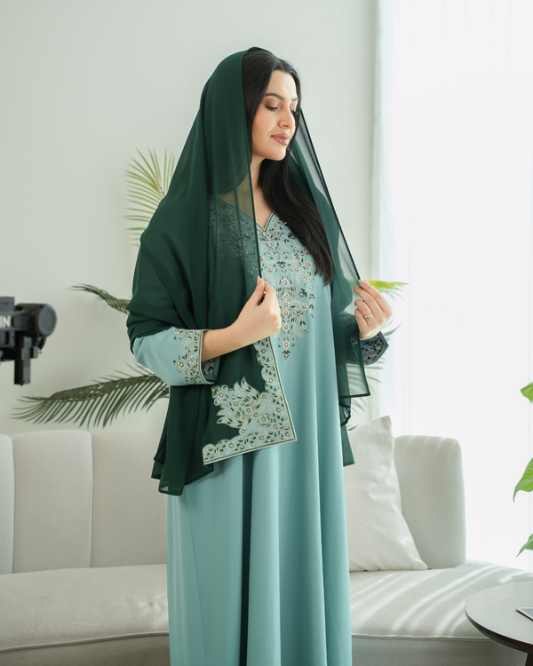 Majestic Grace Jalabiya – Where Saudi Elegance Meets Modern Style - 4580