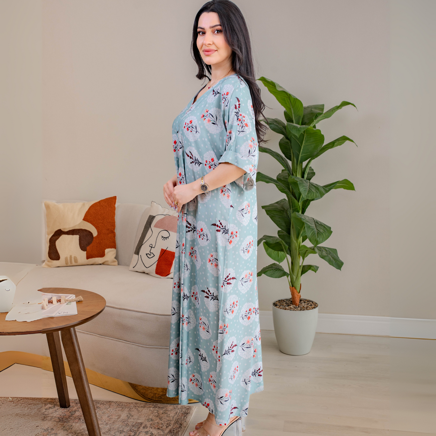 Bint Al-Bilad New Summer Collection 2025 | Stylish Jalabiyas & Kaftans - 4495