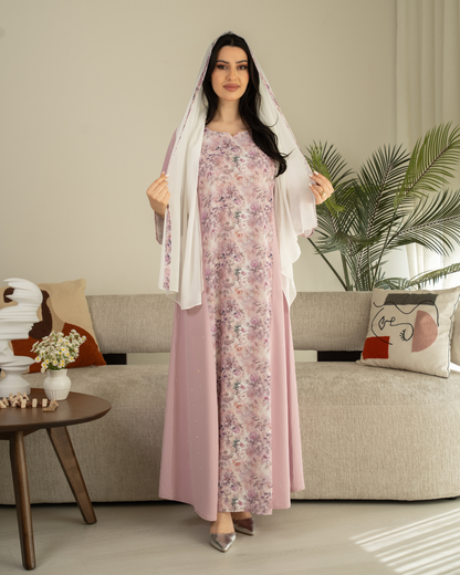 4571 - جلابية ذوق راقٍ بإطلالة محتشمة