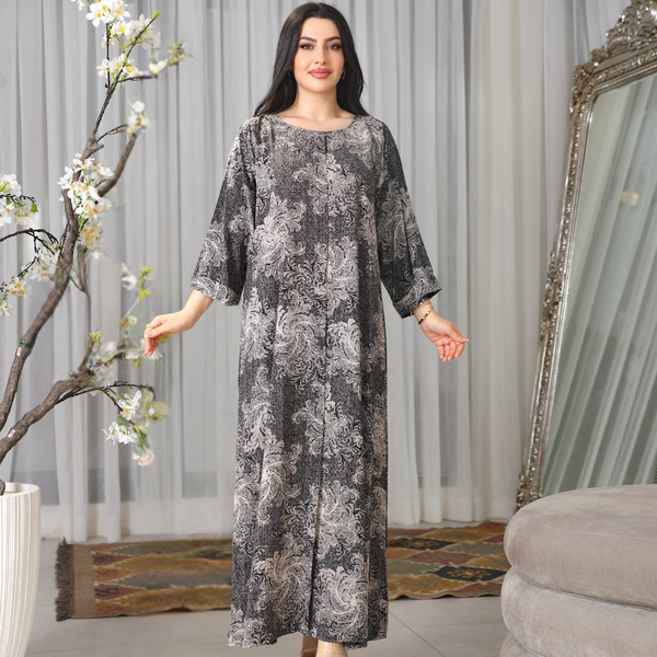 BintAlBilad Saudi Summer Jalabiya For Women New Collection Luxury Designs - 4392