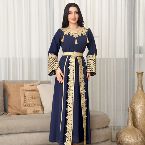 BintAlBilad Saudi Summer Jalabiya For Women New Collection Luxury Designs - ZR596