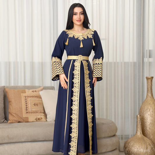BintAlBilad Saudi Summer Jalabiya For Women New Collection Luxury Designs - ZR596