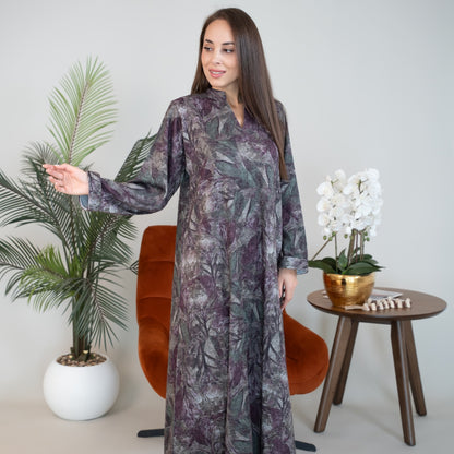 Elegant winter jalabiya with a distinctive modern design - DB226