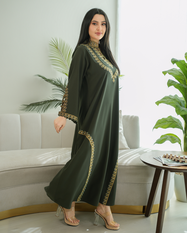 Majestic Grace Jalabiya – Where Saudi Elegance Meets Modern Style - 4514