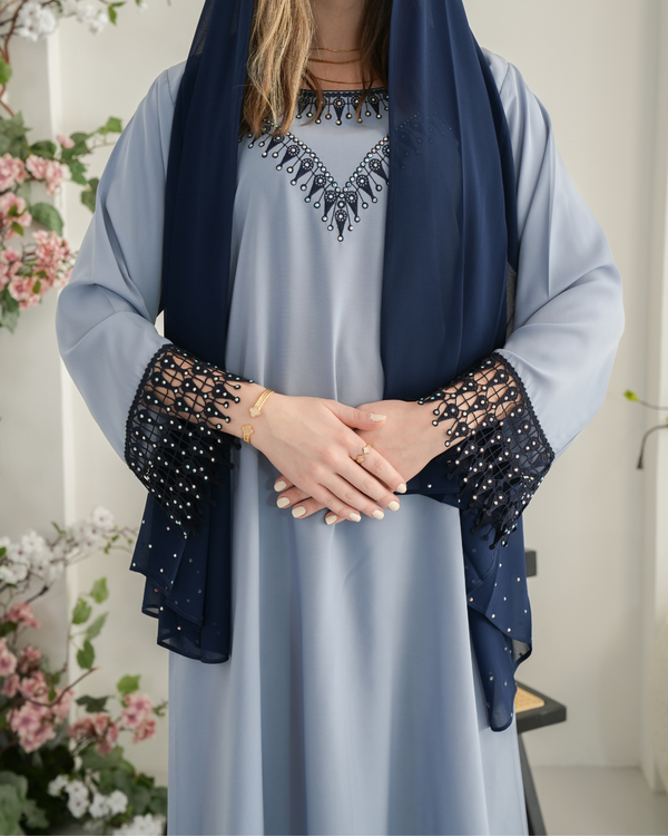 ZR713 - جلابية ذوق راقٍ بإطلالة محتشمة