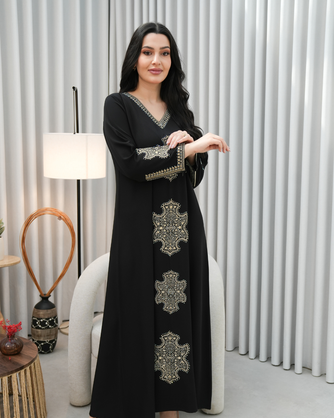 Majestic Grace Eid Jalabiya – A Modern Expression of Saudi Elegance - 4396