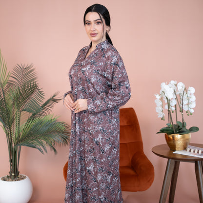 Elegant winter jalabiya with a distinctive modern design - DB227