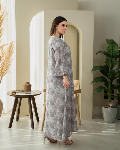 ZR743 - جلابية ذوق راقٍ بإطلالة محتشمة