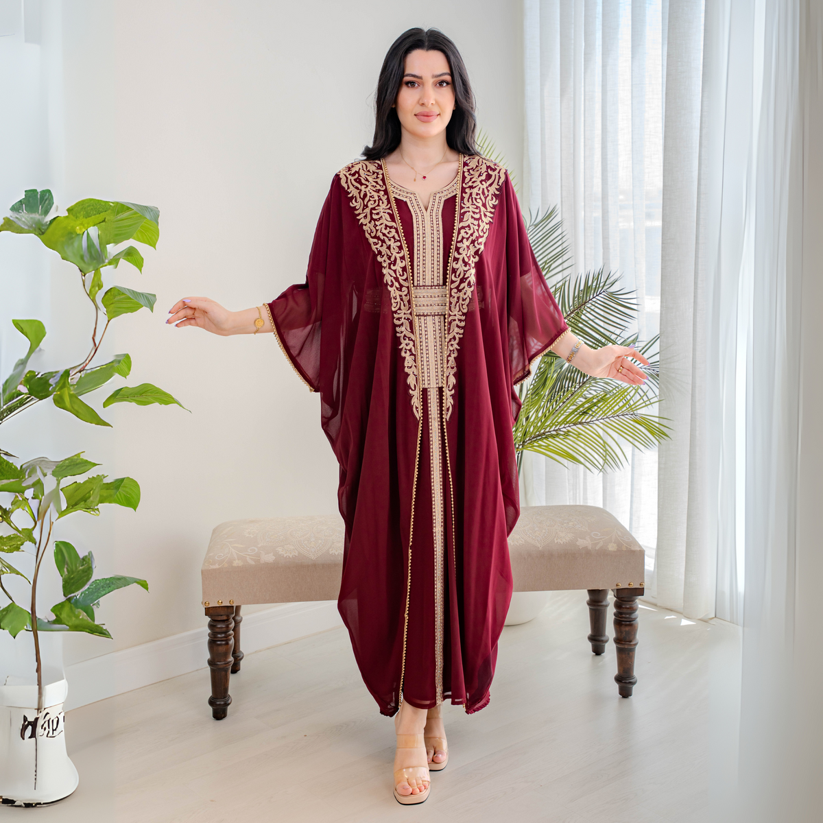 Bint Al-Bilad New Summer Collection 2025 | Stylish Jalabiyas & Kaftans - 4482