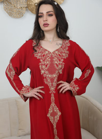BintAlBilad Saudi Summer Jalabiya For Women New Collection Luxury Designs - 3944