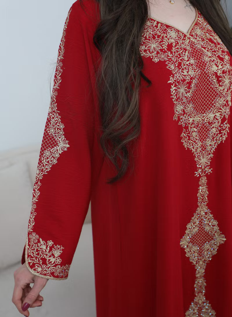 BintAlBilad Saudi Summer Jalabiya For Women New Collection Luxury Designs - 3944