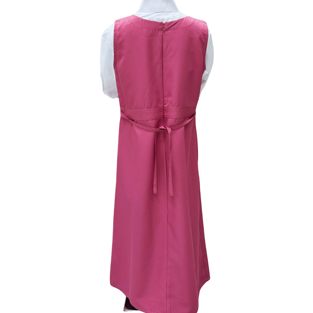 Saudi Girls’ School Uniform – Pink Jumper with White Shirt (Style - seven)