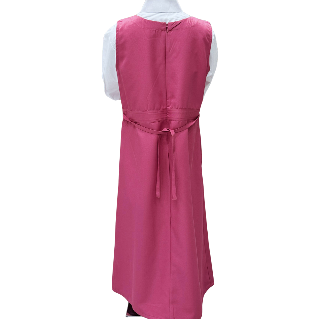 Saudi Girls’ School Uniform – Pink Jumper with White Shirt (Style - seven)