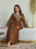 BintAlBilad Saudi Summer Jalabiya For Women New Collection Luxury Designs - 4152