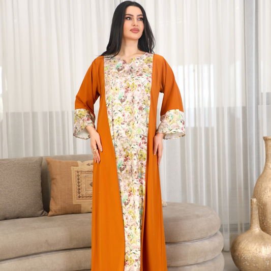 BintAlBilad Saudi Summer Jalabiya For Women New Collection Luxury Designs - 4365