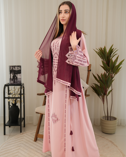 ZR730 - جلابية ذوق راقٍ بإطلالة محتشمة