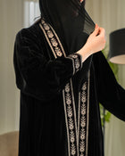 Winter Classic Abaya with Modern Cut – Timeless Modest Style By Bint Al Bilad - AB010