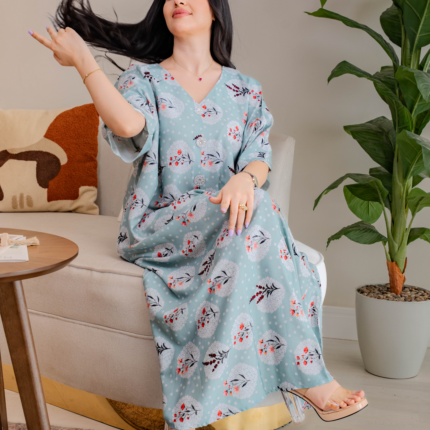 Bint Al-Bilad New Summer Collection 2025 | Stylish Jalabiyas & Kaftans - 4495