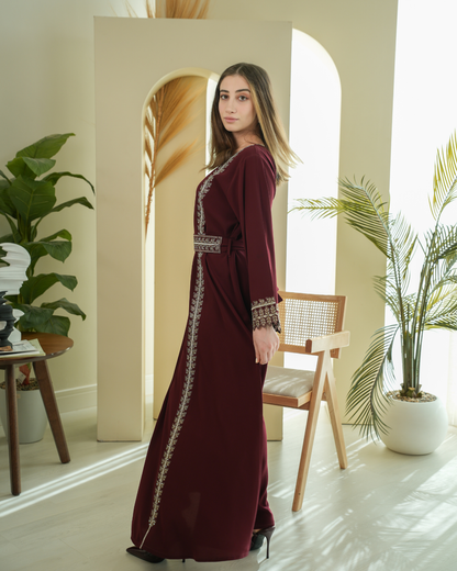 ZR631 - جلابية ذوق راقٍ بإطلالة محتشمة