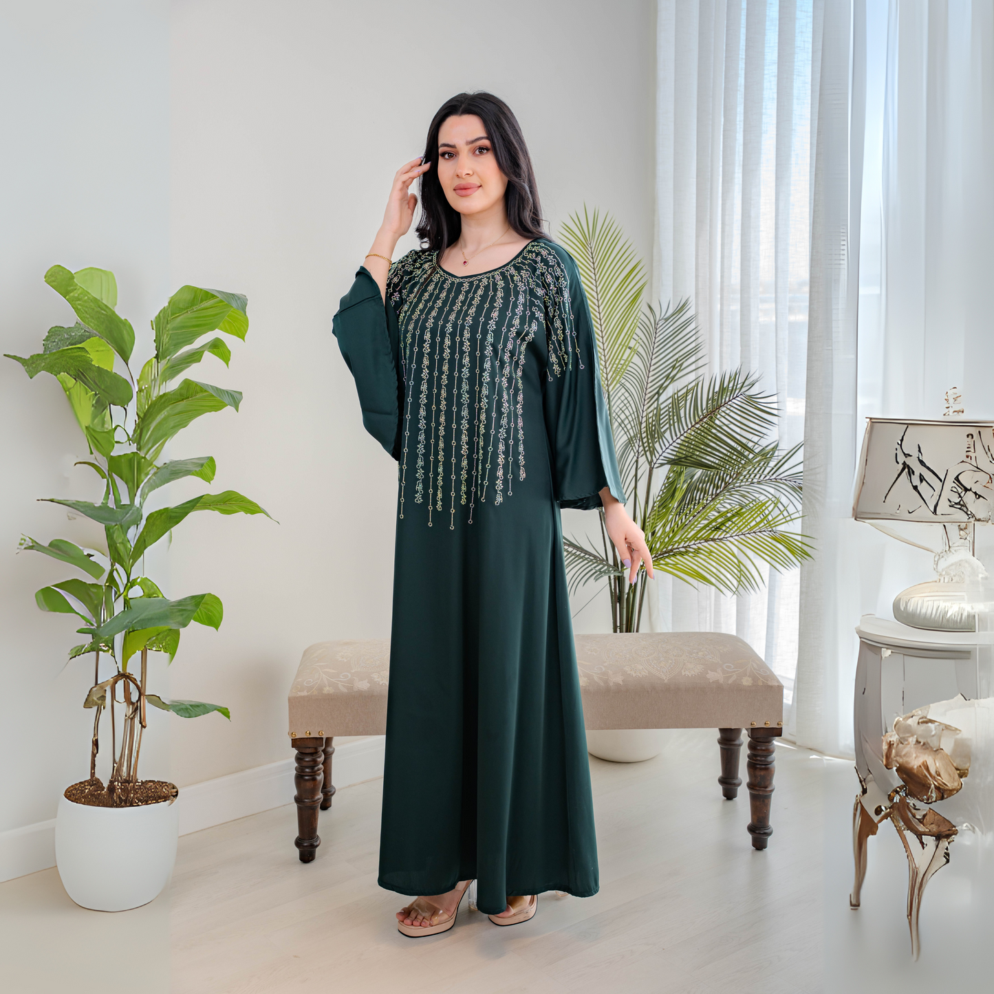 Bint Al-Bilad New Summer Collection 2025 | Stylish Jalabiyas & Kaftans - 4500