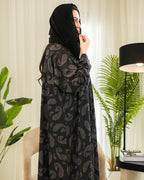 Winter Classic Abaya with Modern Cut – Timeless Modest Style By Bint Al Bilad - AB012