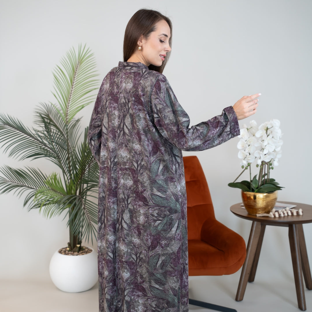 Elegant winter jalabiya with a distinctive modern design - DB226