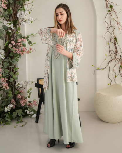 ZR714 - جلابية ذوق راقٍ بإطلالة محتشمة