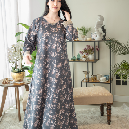 Elegant winter jalabiya with a distinctive modern design - 4534
