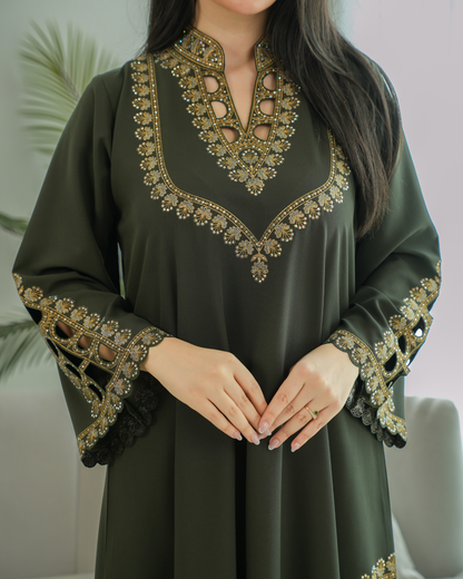 Elegant Eid Ul Fitr jalabiya with a distinctive modern design - 4514