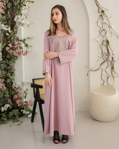 ZR705 - جلابية ذوق راقٍ بإطلالة محتشمة