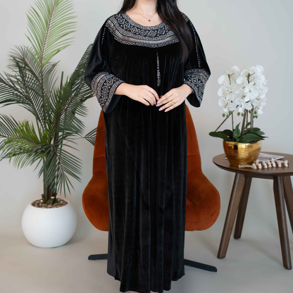 Elegant winter jalabiya with a distinctive modern design - 4531