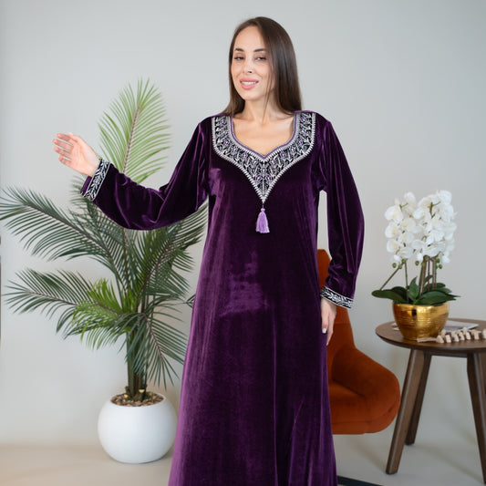 Elegant winter jalabiya with a distinctive modern design - DB214