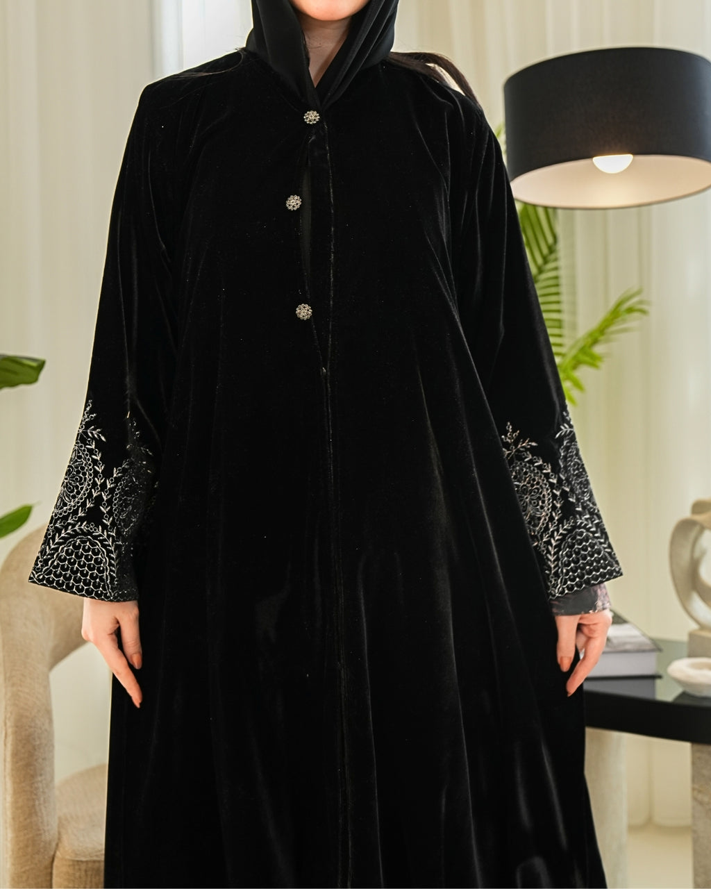 Winter Classic Abaya with Modern Cut – Timeless Modest Style By Bint Al Bilad - AB009