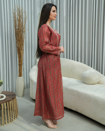 ZR662 - جلابية ذوق راقٍ بإطلالة محتشمة